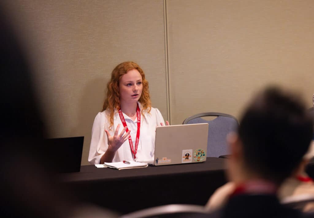 Curry Wilson presenting at AEJMC